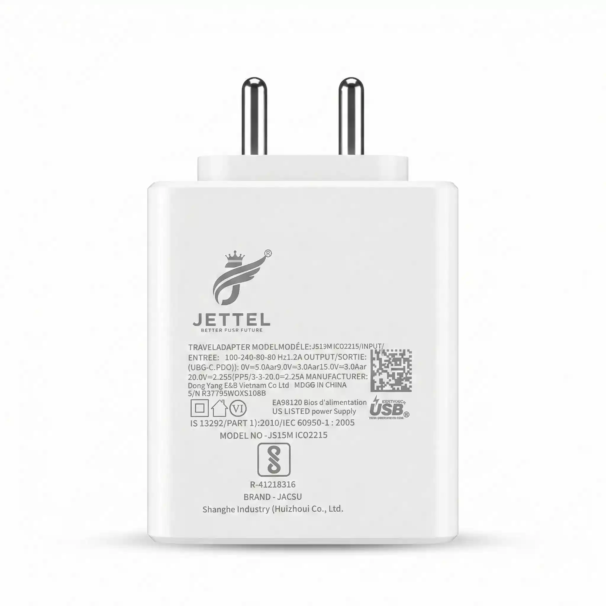 Jettel Super Fast White 45W Charger